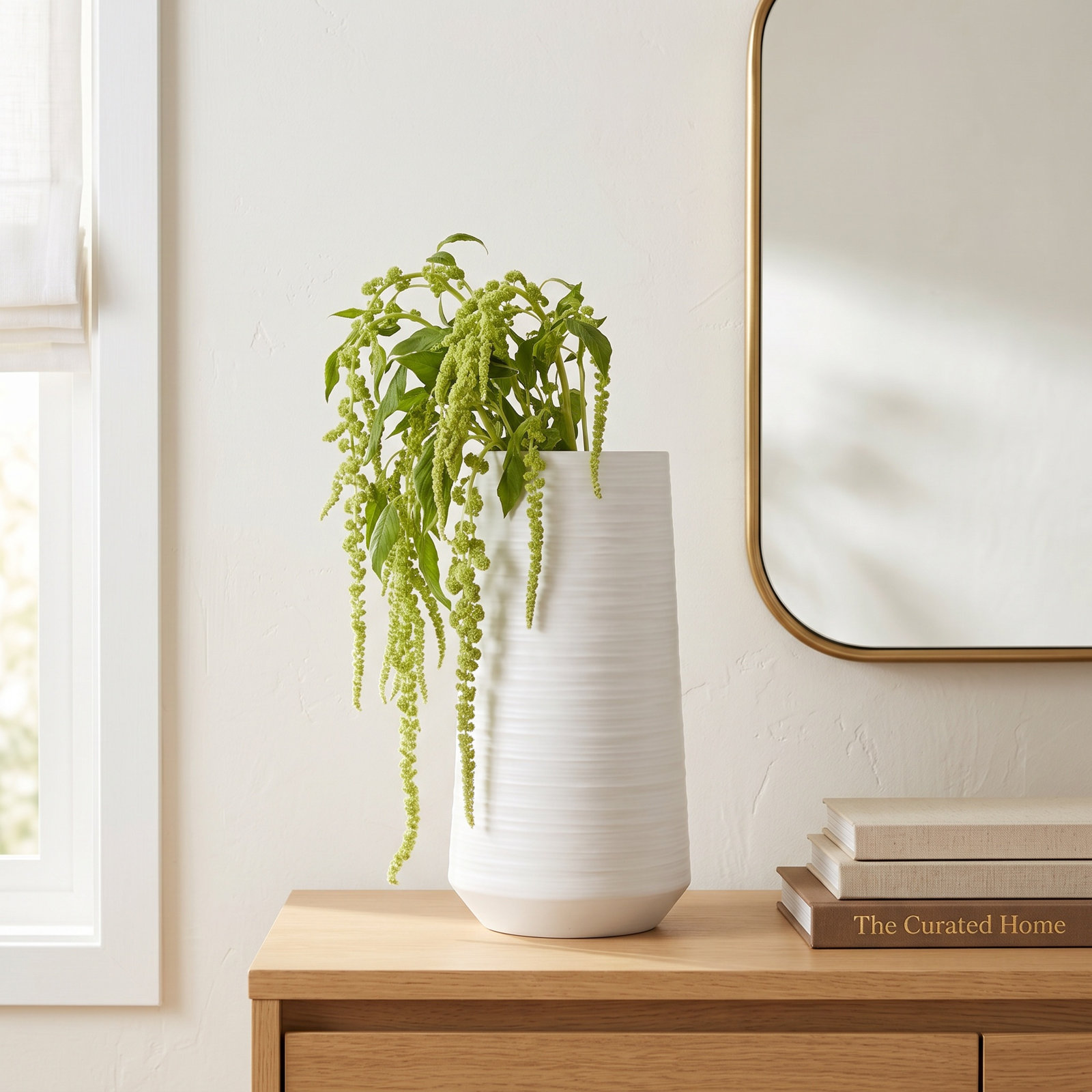 Becker White 12'' Porcelain Table Vase