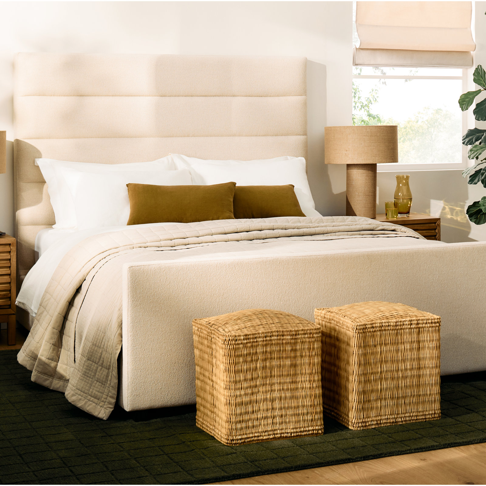 Linen Sheet Set, Cream, Twin Sheet Set with 1 Pillowcase