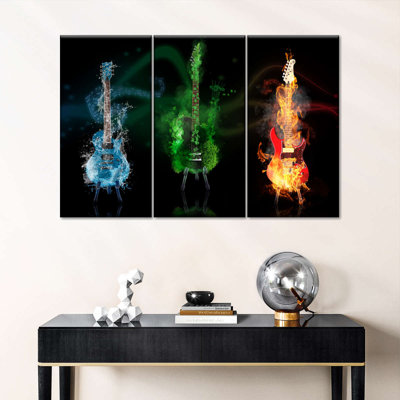 " Blazing Electric Guitars " 3 - Pieces