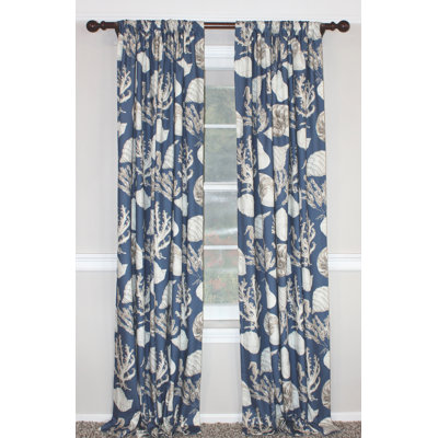 Paire de rideaux obscurcissant 100% coton Deep Sea