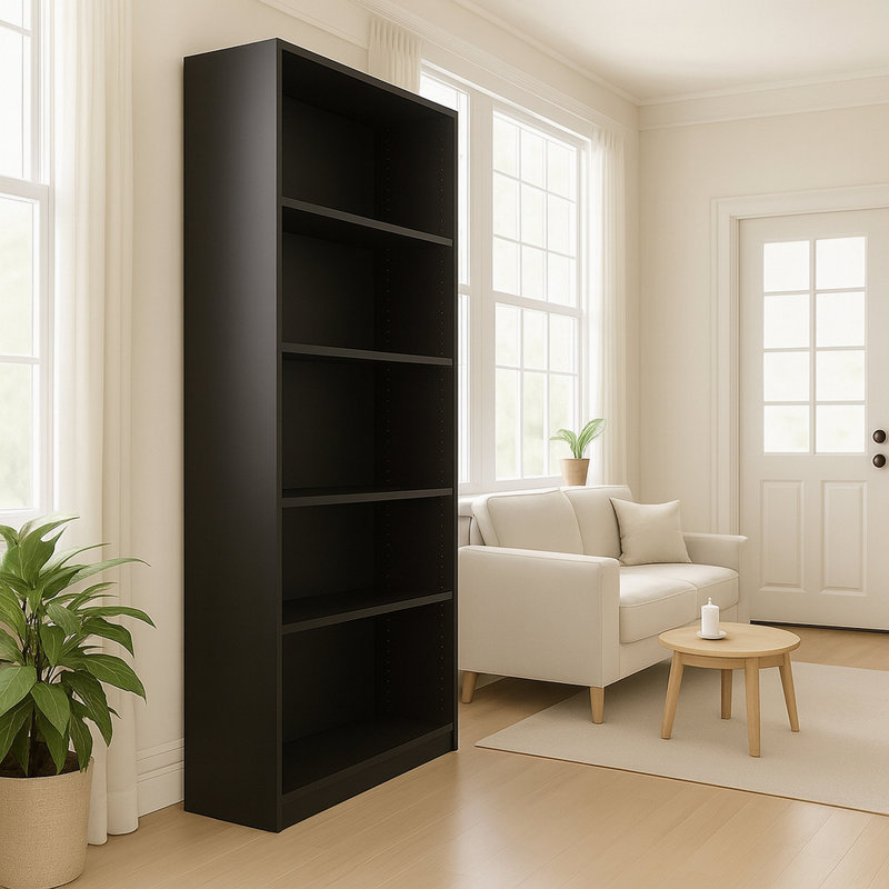 Armoire de rangement à 5 niveaux, Noir