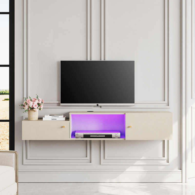 Meuble télé flottant pour téléviseur de 65 po ou moins Quijano