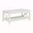 44-inch Rectangular Lift Top Coffee Table, White