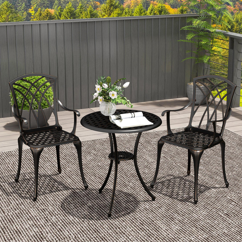 Round 3 - Piece 2 - People 61Cm L Outdoor Bistro Set