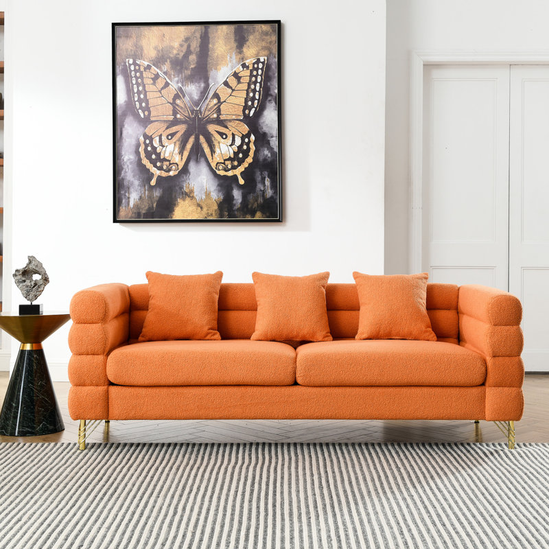 Upholstered 81 " Cotton Sectional