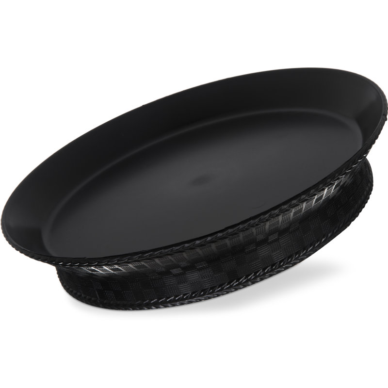 Carlisle Food Service Products WeaveWear™ Plastic Platter, Black