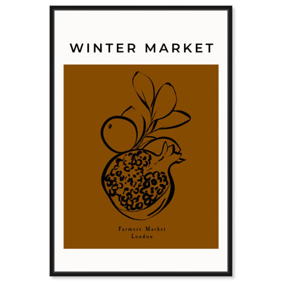 «Winter Market Pomegranate Canvas Modern Kitchen» par Art Remedy