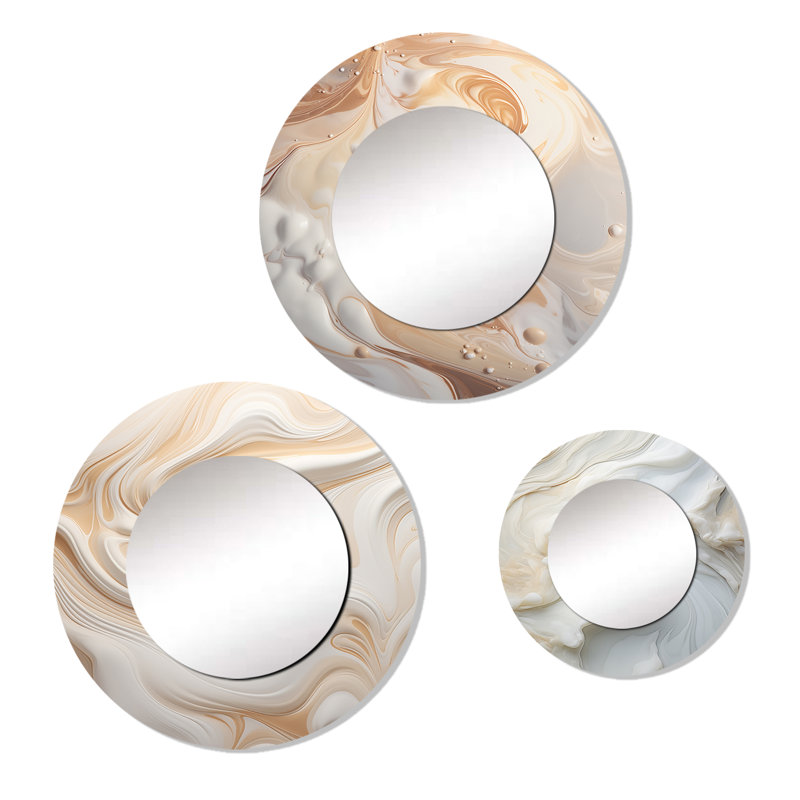 Devontrey Metal Round Mirror