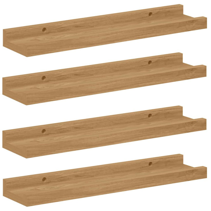 Floating Shelf, 3cm H x 40cm W x 9cm D, Brown