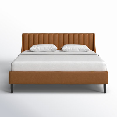 Helaina Upholstered Wingback Bed