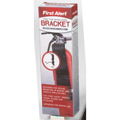 First Alert Black Steel Fire Extinguisher Bracket