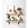 Emerald Lee 2 Piece Oak Bracket Shelf