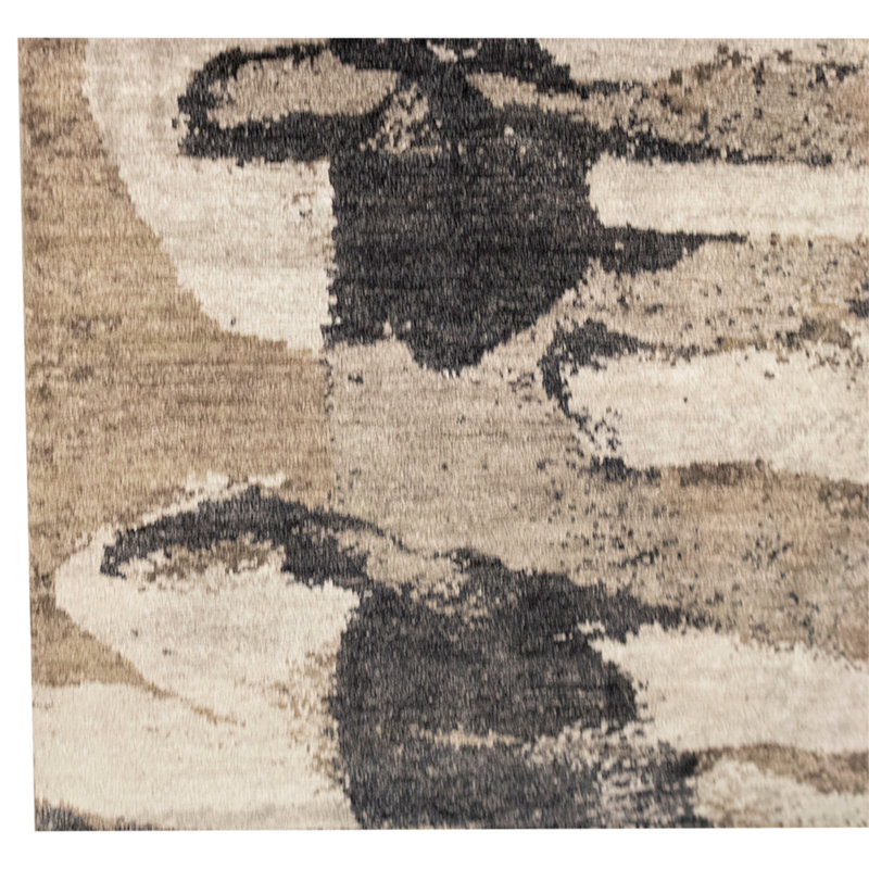 Hand Knotted Silk Area Rug in Multi