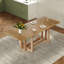 Table de salle à manger extensible rustique de 82 po avec table à tréteaux et deux rallonges amovibles de 12 po-1790716866