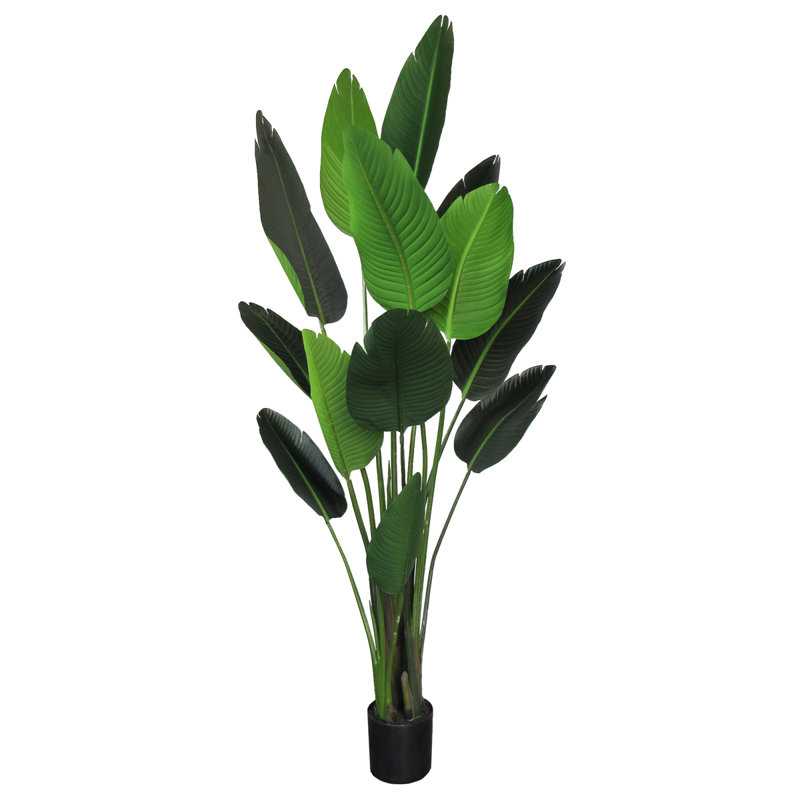 Palmier en pot artificiel, H 72 po x l 29 po x P 29 po