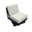 Lucca 4-Piece Outdoor Seating Group with Swivel Chairs and Sunbrella Cushions
