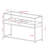48.88'' Glass Top Console Table