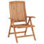 Chaise de patio pliante en teck avec coussin Espindola-64297662