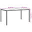Bryssia Square Metal Outdoor Dining Table , 150cm cm W 90cm cm D