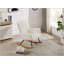 Chaise berçante rembourrée avec dossier haut Comfy