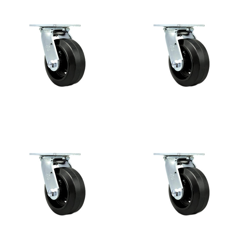 Rubber on Steel Caster