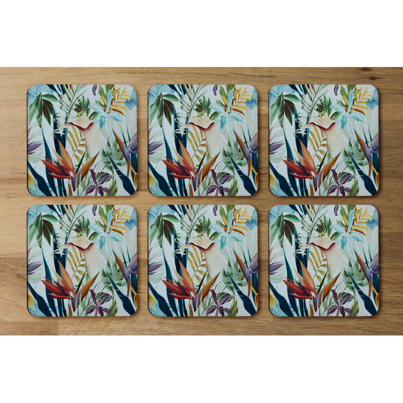 Square 6 Piece Coaster Set