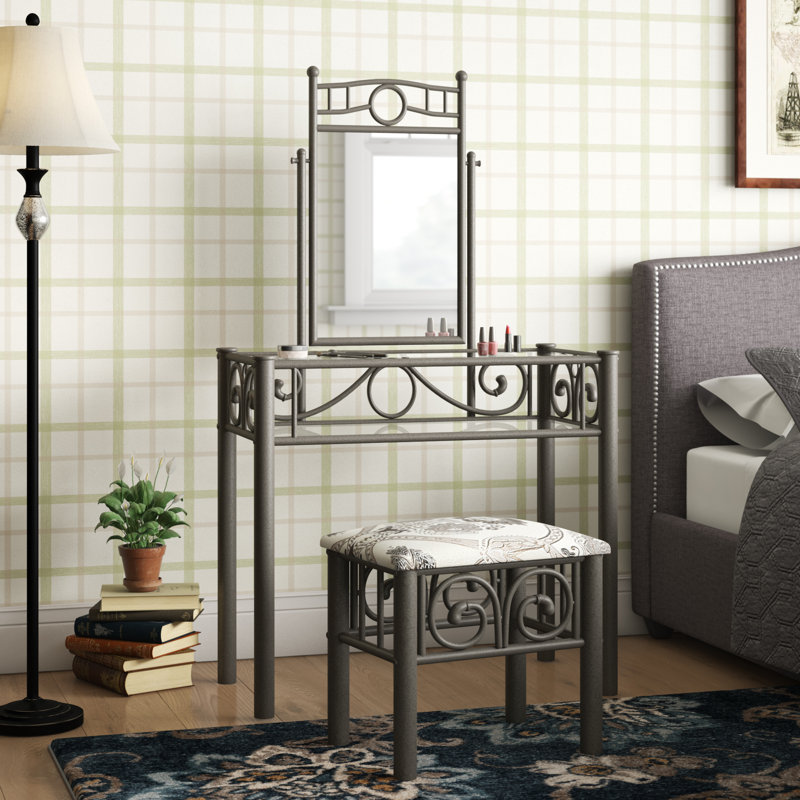 Voshell Vanity, Dark Brown