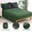 7-Piece Stripe Geometric Comforter Set, Soft Microfiber All-Season Complete Bedding Set-122815463-122815466
