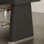 Bureau rectangulaire en bois manufacturé noir avec 5 tiroirs-109000085