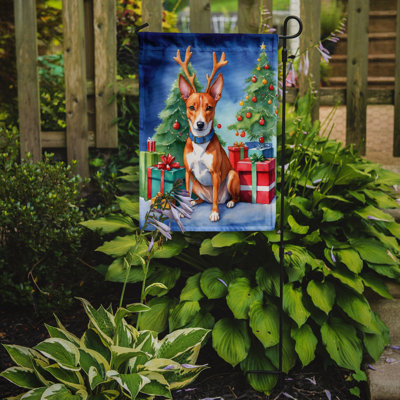 Drapeau de Noël renne de jardin