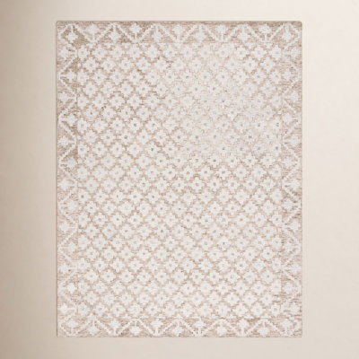 Heath Beige Sage Hand-Woven Geometric Rug
