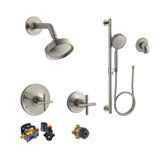 Kohler Purist Rite Temp Showering Kit with Multi-function handshower and slidebar