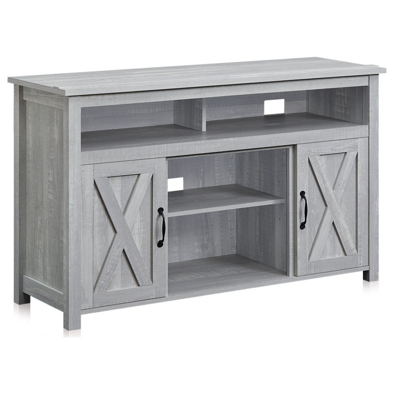 Bolton 47.65'' W TV Stand Media Console, Stone Grey