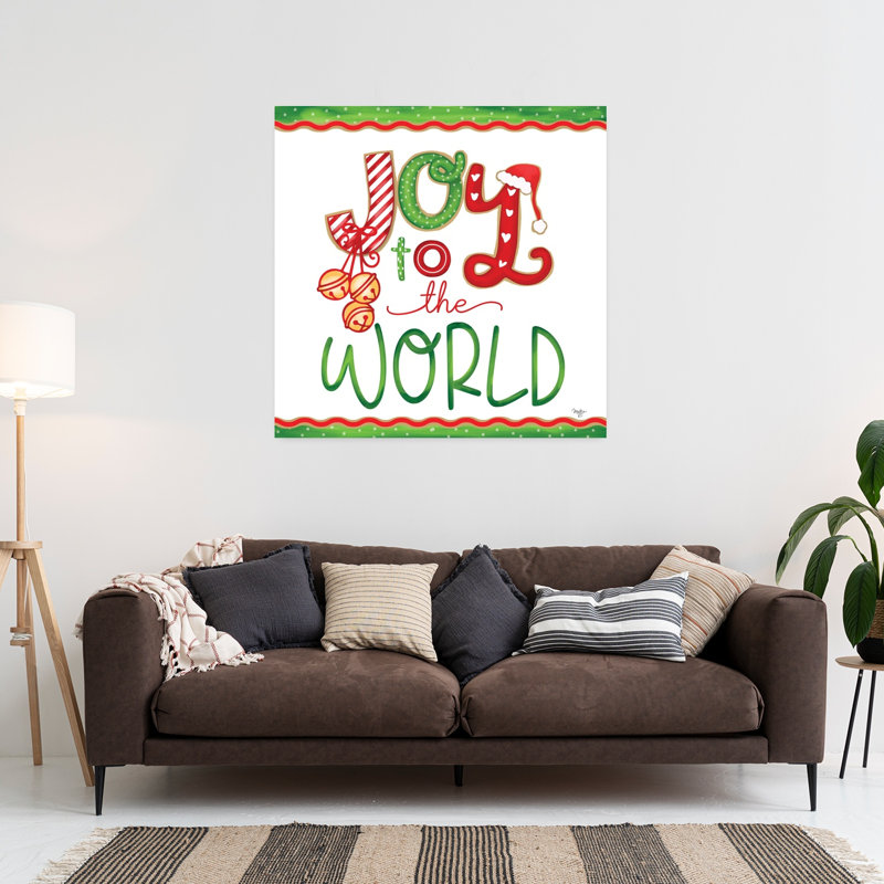 «Joy To The World», art contemporain abstrait, H 36 po x l 36 po