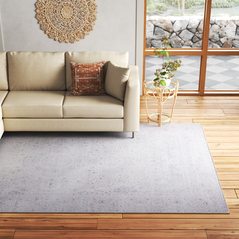 Ferree Oriental Beige/Beige Area Rug, Rectangle 8' x 10'