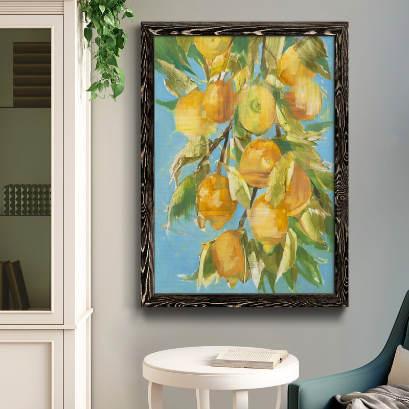 «Lovely Lemon» - reproduction de cadre photo sur papier, H 31,5 po x l 23,5 po x P 1,5 po, Papier noir