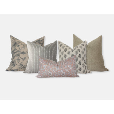 Brown And Cream Pillows, Designer Pillow Combinations