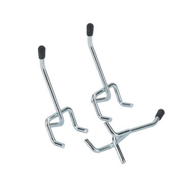 3 double peg hooks (set of 3)