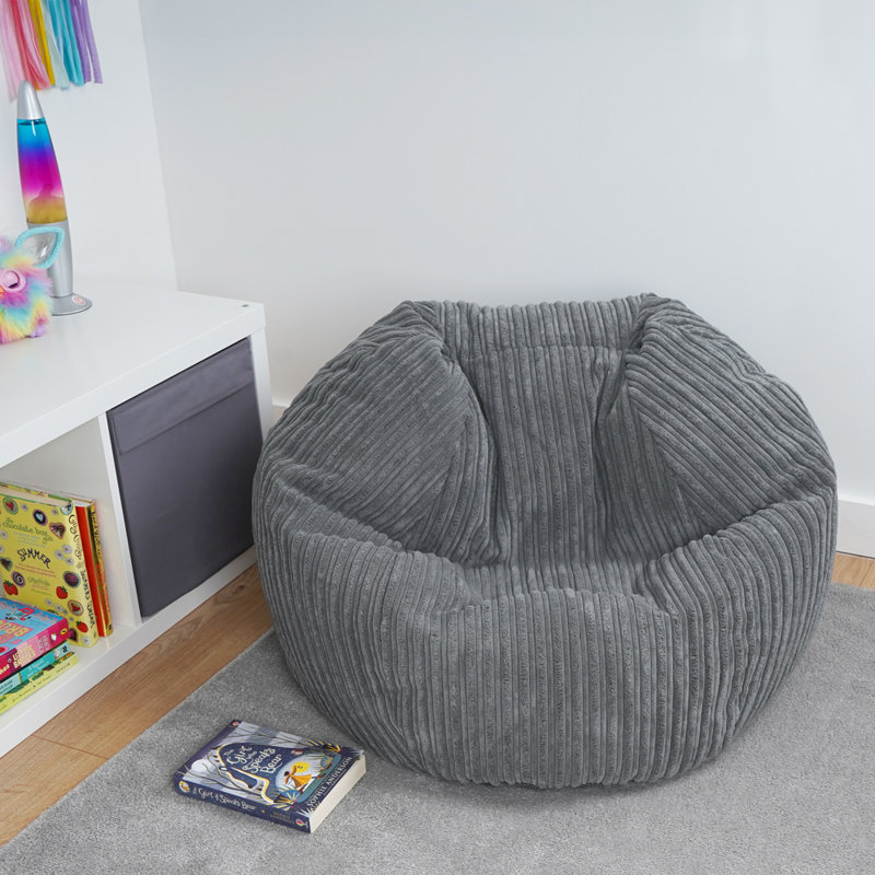 Polyester Refillable Classic Bean Bag, Grey