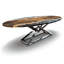 Abruzzo Oval Walnut Wood Dining Table-596408056