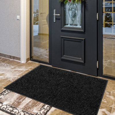 Tapis noir antidérapant Commercial