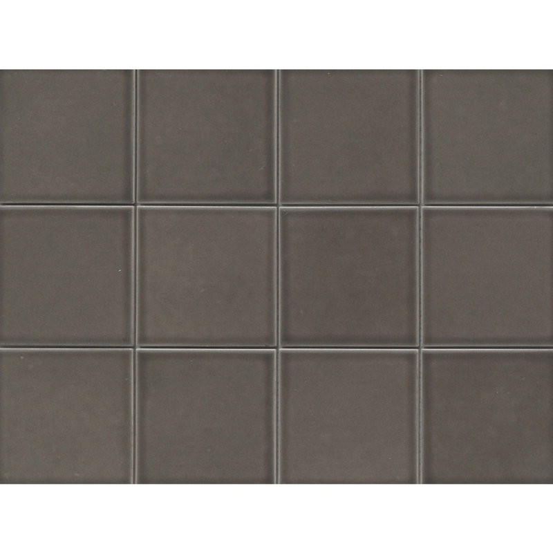 Kaze 12" x 16" Ceramic Grid Wall & Floor Tile, Taupe