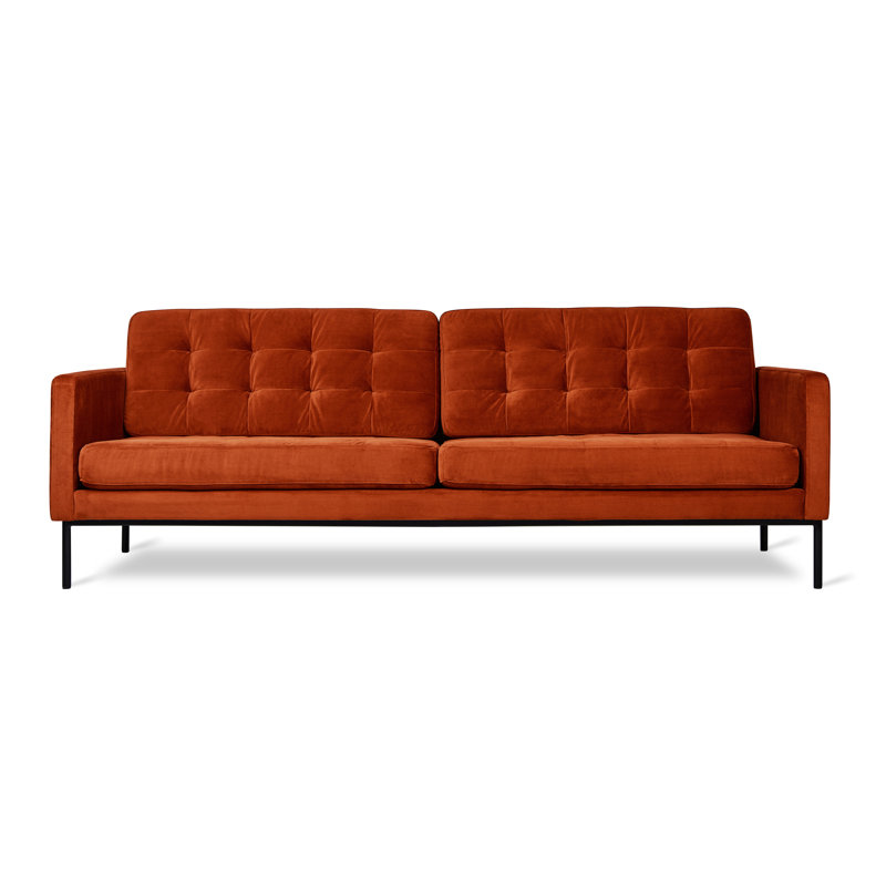 Towne Sofa, Velvet Russet Velvet