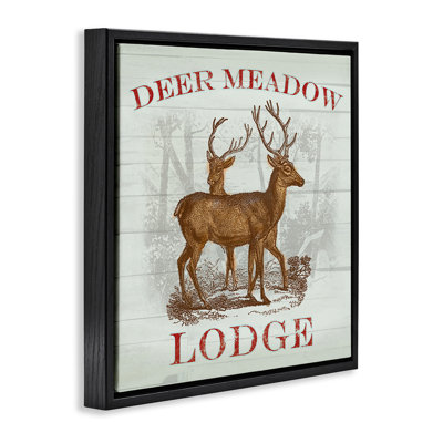 Deer Meadow Lodge Floating Frame, design by Lula Bijoux & co.