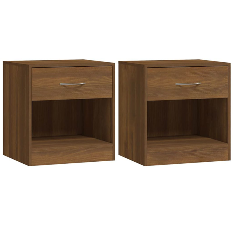 Doraville 1 Drawer Bedside Table, Brown