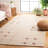Juliam Hand Tufted Wool/Cotton Geometric Rug in Beige/Rust-437502064