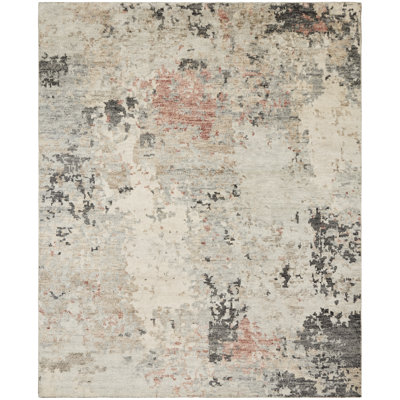 Dushore Handmade Wool Abstract Area Rug
