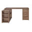 Tona Grey Driftwood 3-Drawer L-shape Desk-122499100-122499104