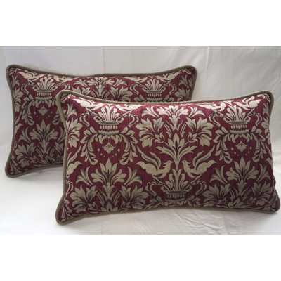 Damask Cotton Throw Pillow