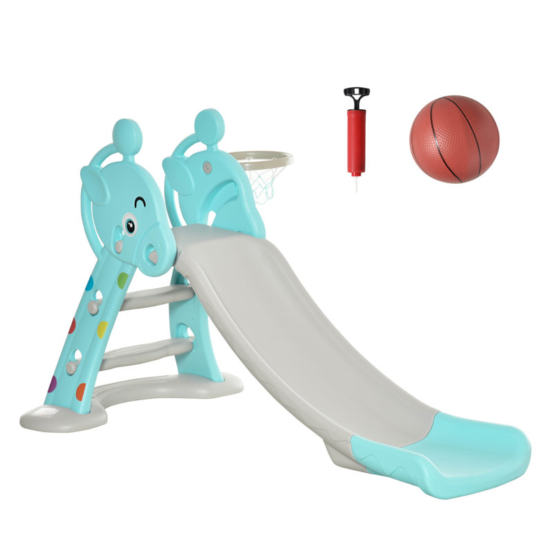 Qaba 34.25'' W Plastic Freestanding Slide